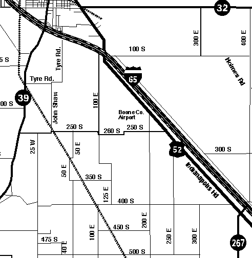 Boone County Airport map
